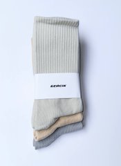 Фото Набір шкарпеток Бейсік Сірий + Пісочний + Бежевий