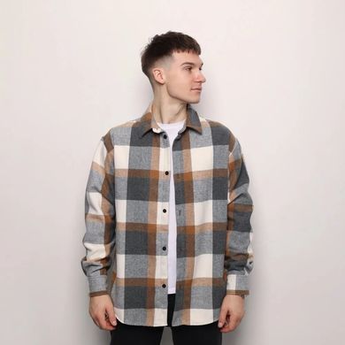 Фото Сорочка Pobedov Tartan Сіро-коричневий