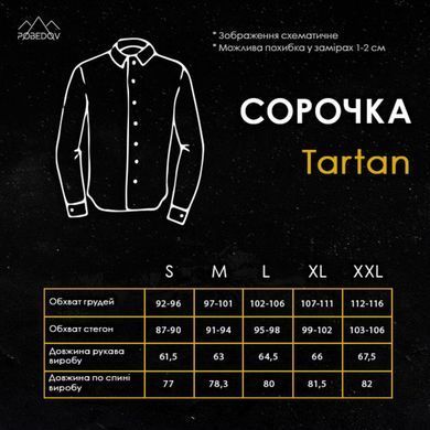 Фото Сорочка Pobedov Tartan Сіро-коричневий